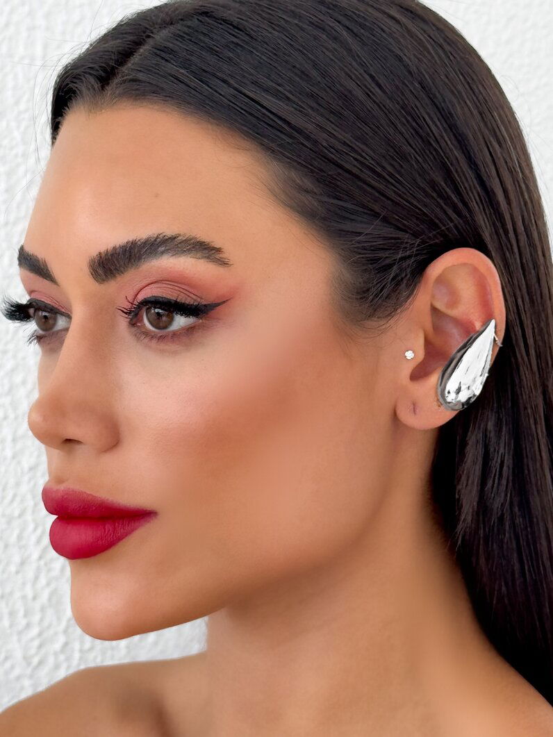 Piercing fake folheado a ouro 18k e Prata 925 Gota Agulha Lisa G