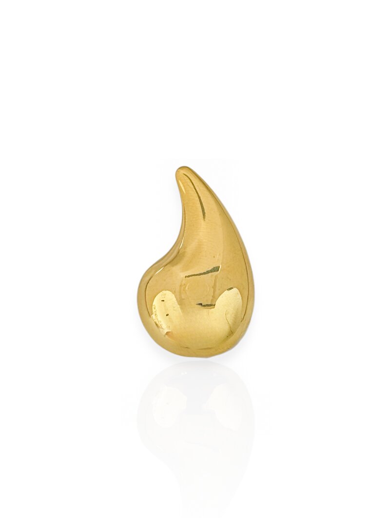 Piercing fake folheado a ouro 18k e Prata 925 Gota Vírgula G