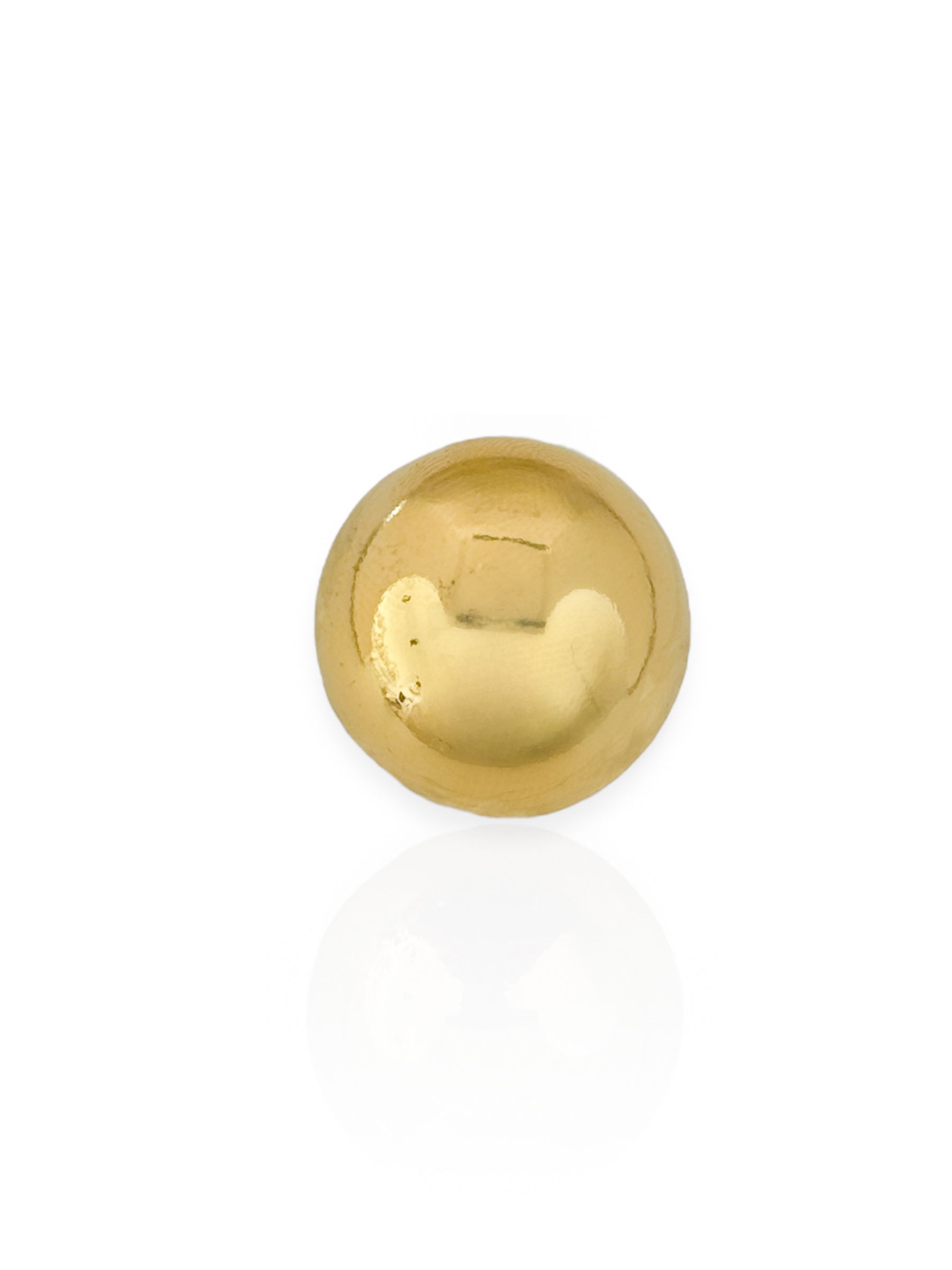 Piercing fake Folheado a Ouro 18k e Prata Esfera