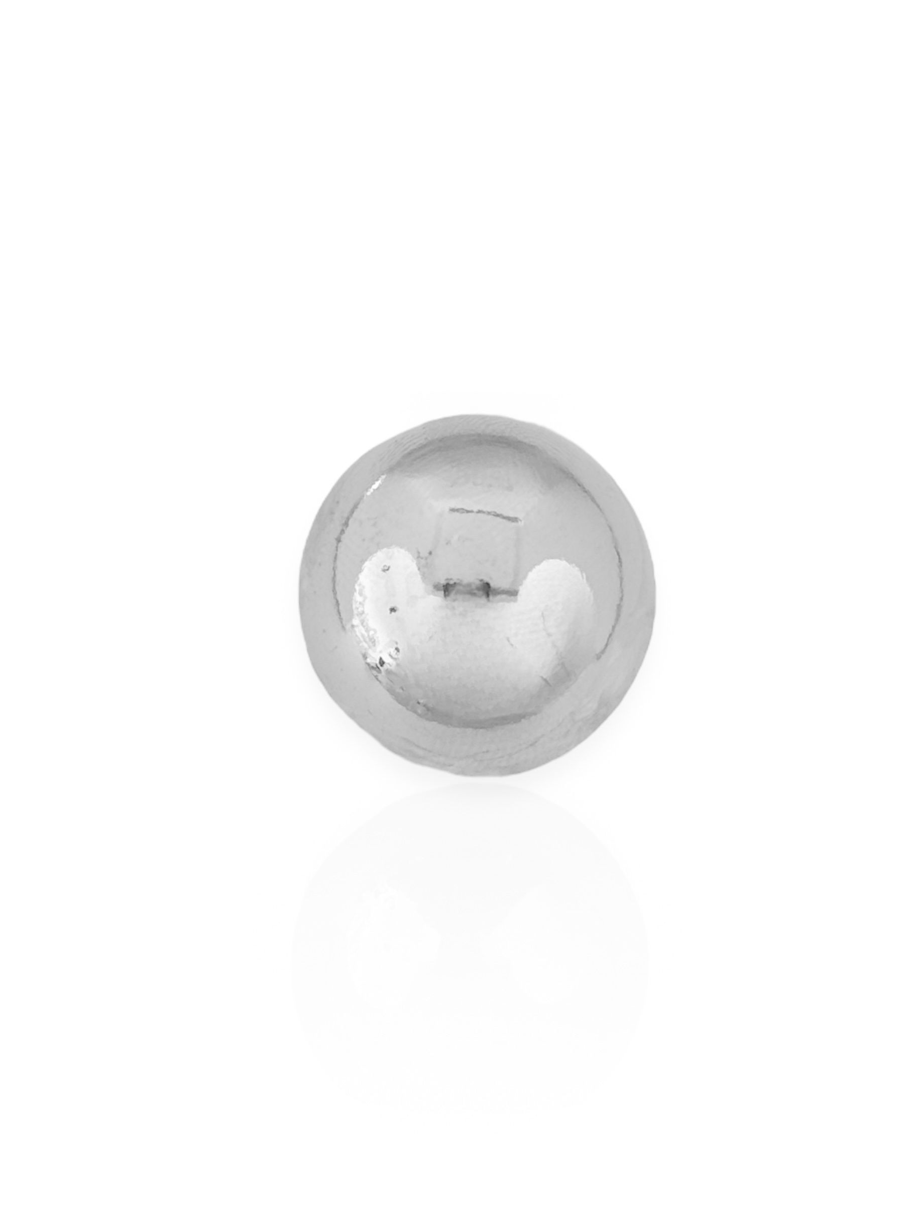 Piercing fake Folheado a Ouro 18k e Prata Esfera