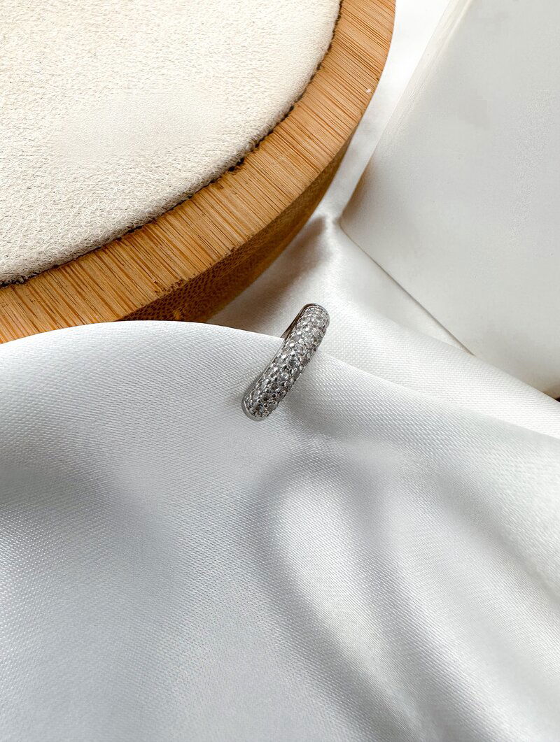 Piercing Fake Folheado a Ouro 18k e Prata Fio Cravejado com Micro Zircônias