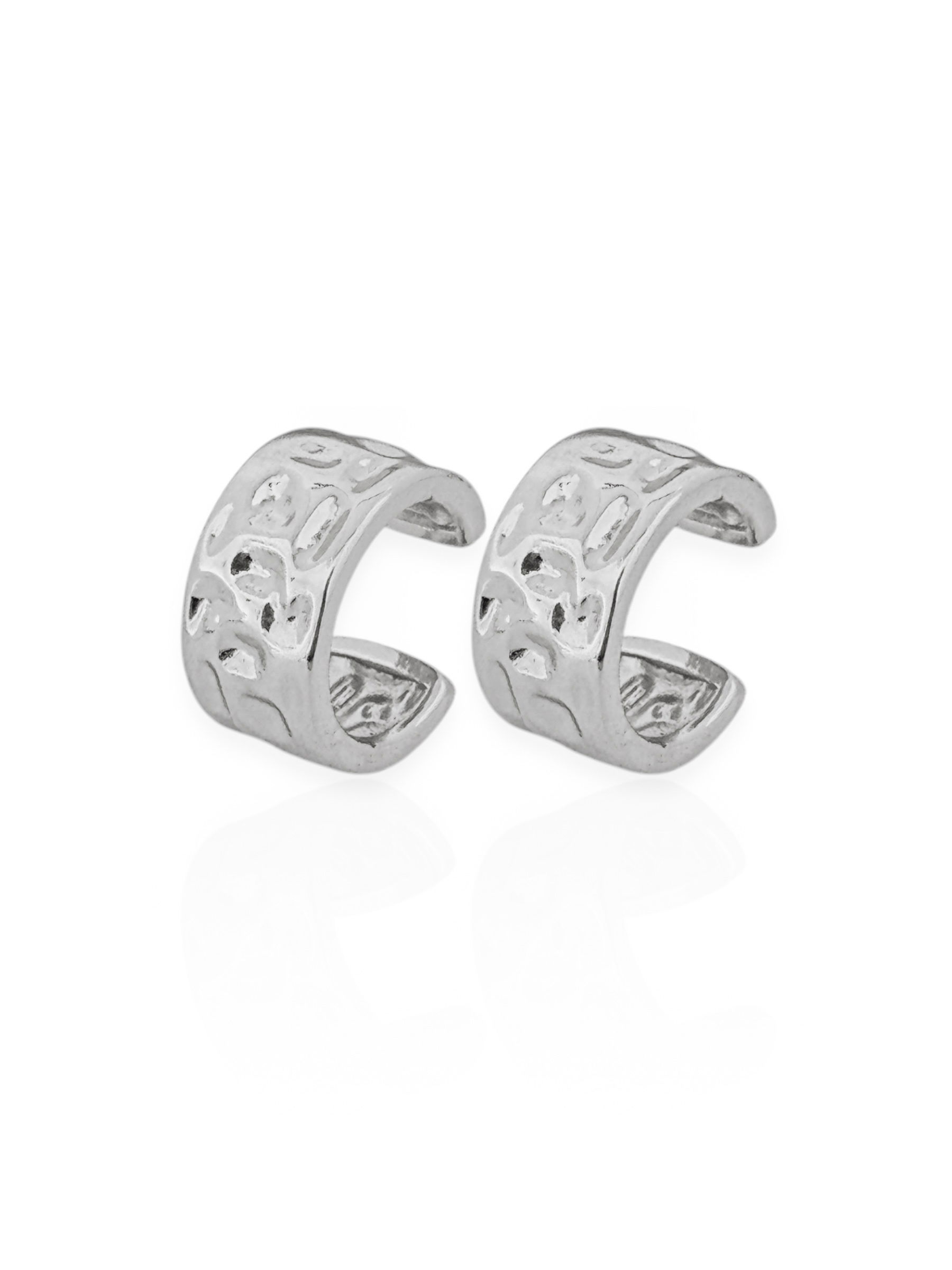 Piercing Fake Folheado a Ouro 18k e Prata Martelado