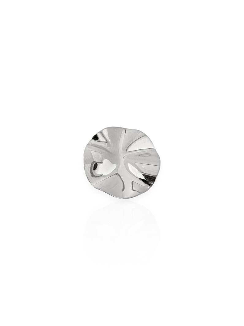 Piercing Folheado a Ouro 18K e Prata 925 Botton Martelado Liso
