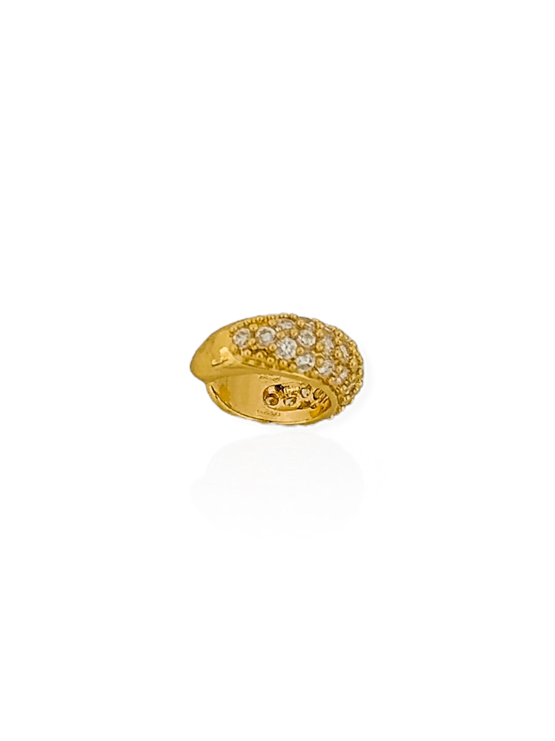 Piercing Folheado a Ouro 18k e Prata Cravejado