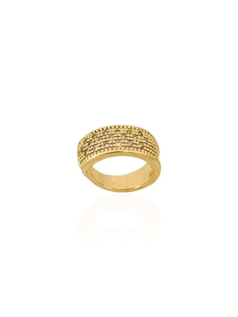 Piercing Folheado a Ouro 18k e Prata Cravejado