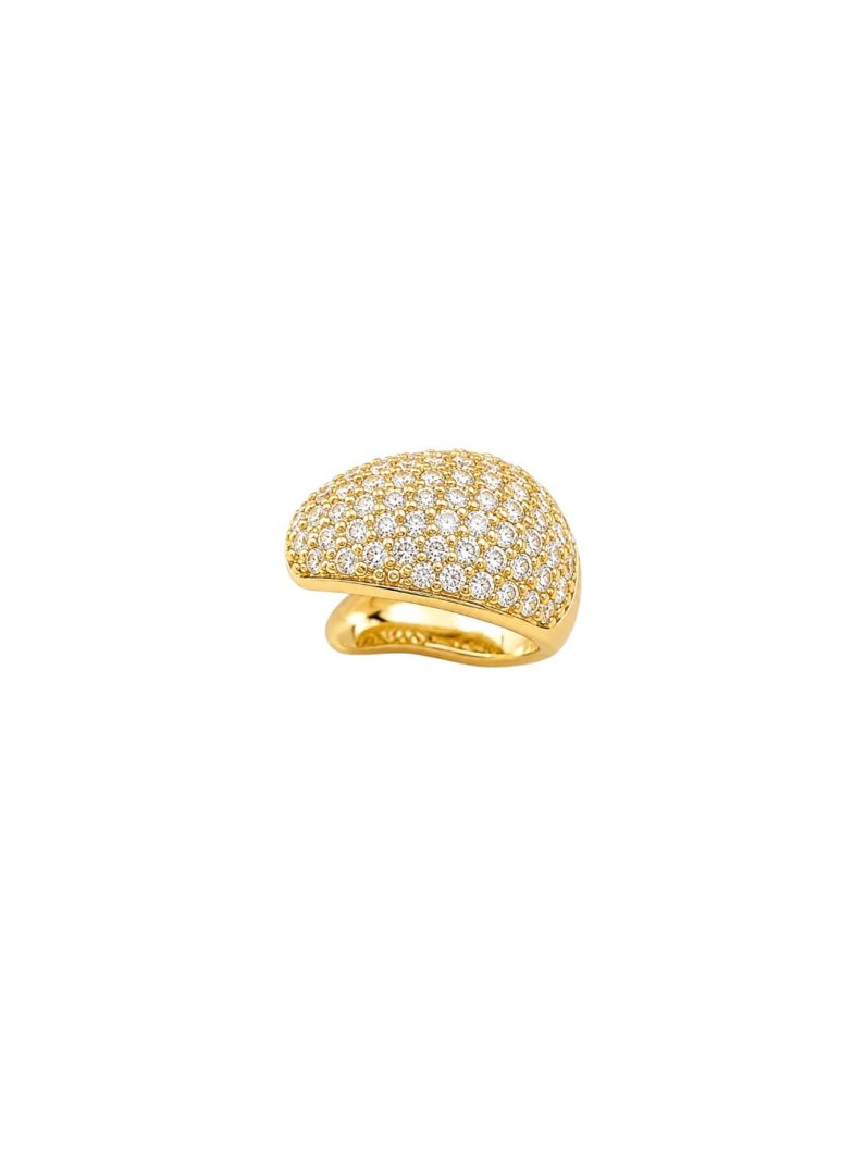 Piercing Folheado a Ouro 18k e Prata Cravejado
