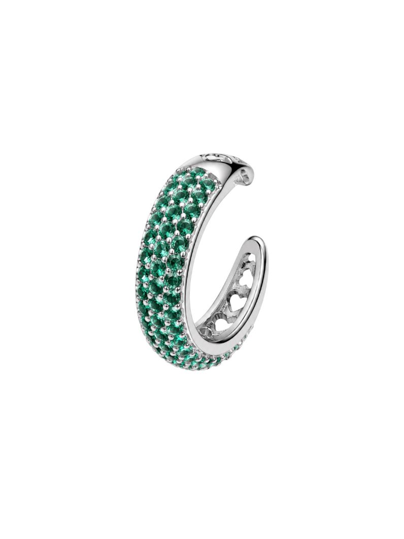 Piercing Folheado a Ouro 18k e Prata Cravejado Colorido