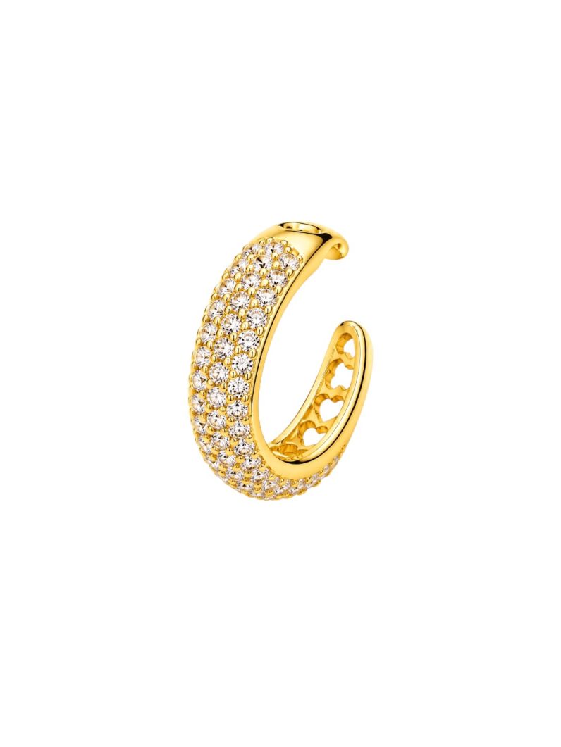 Piercing Folheado a Ouro 18k e Prata Cravejado Colorido