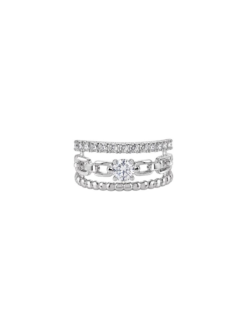 Piercing Folheado a Ouro 18k e Prata Cravejado com Elos