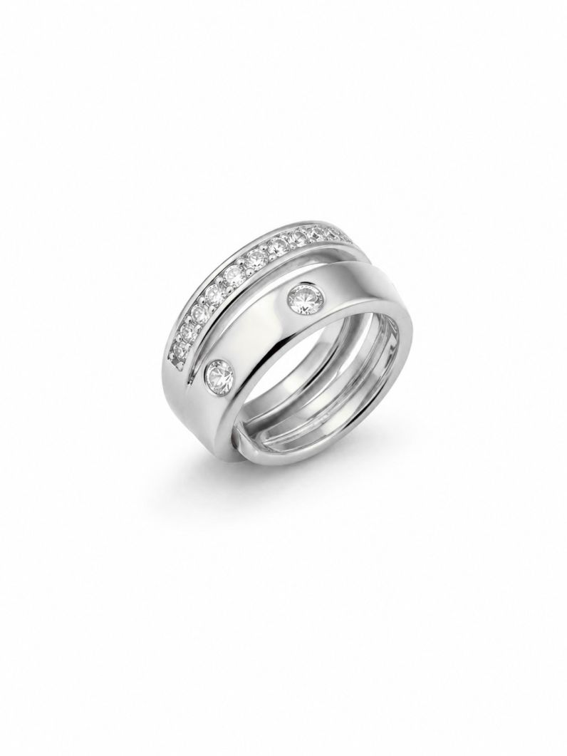 Piercing Folheado a Ouro 18k e Prata Design Cravejado