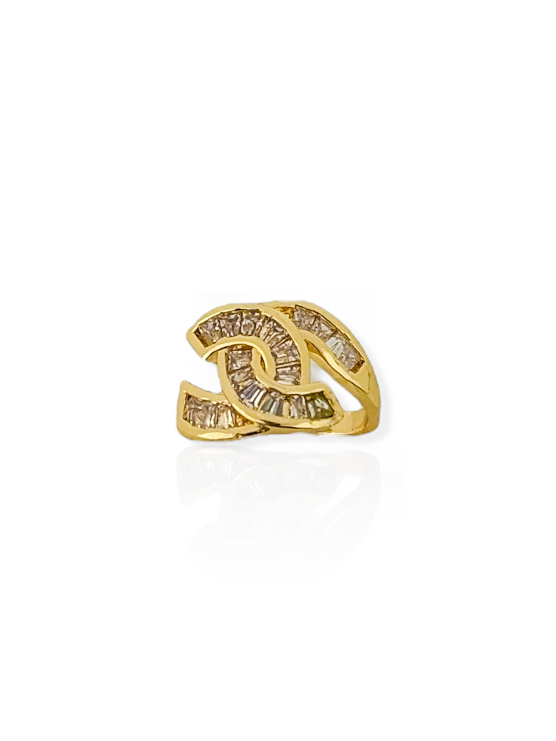Piercing Folheado a Ouro 18k e Prata Design Grandes Marcas com Navetes