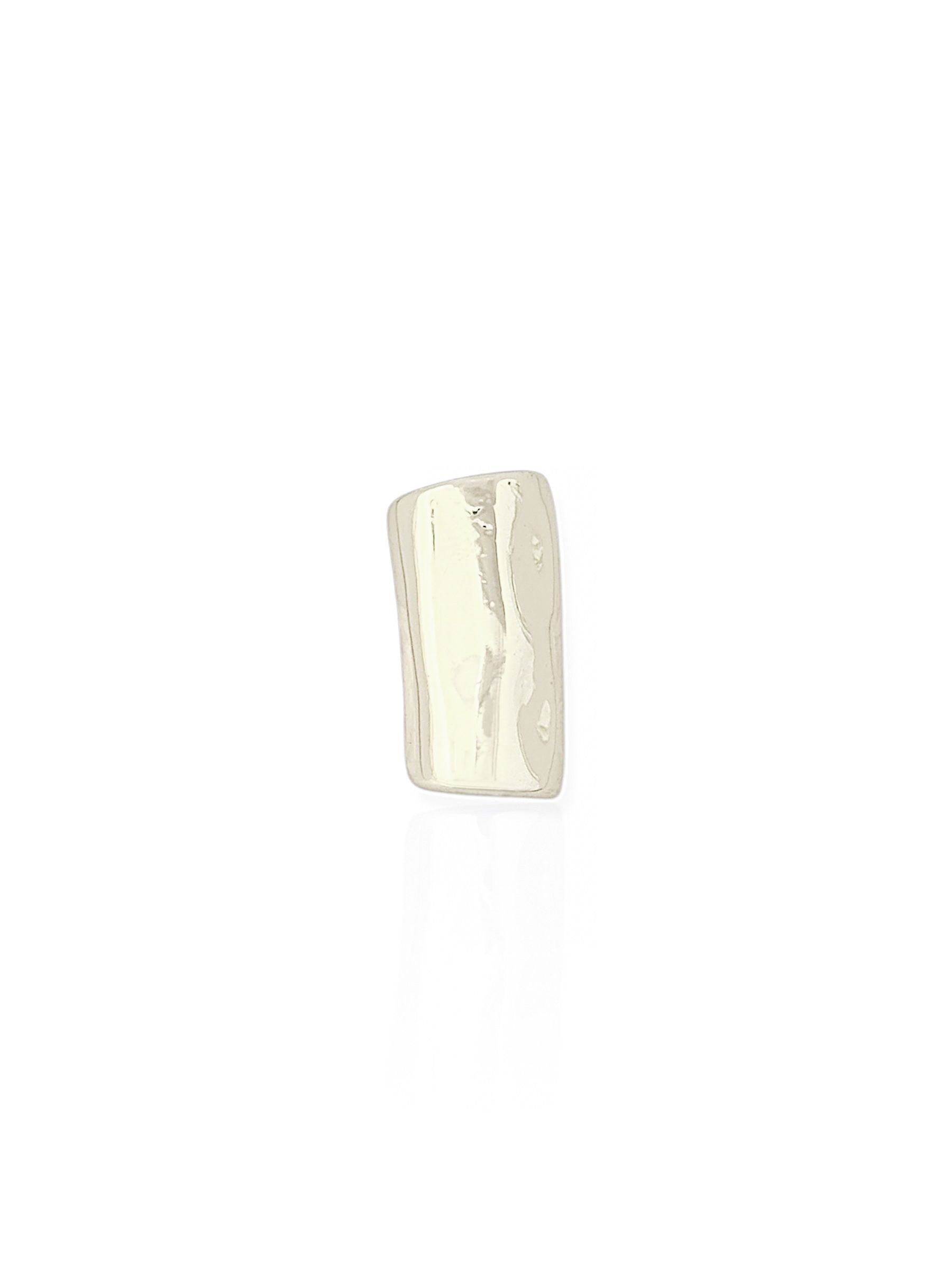 Piercing Folheado a Ouro 18k e Prata Design Tubo Martelado