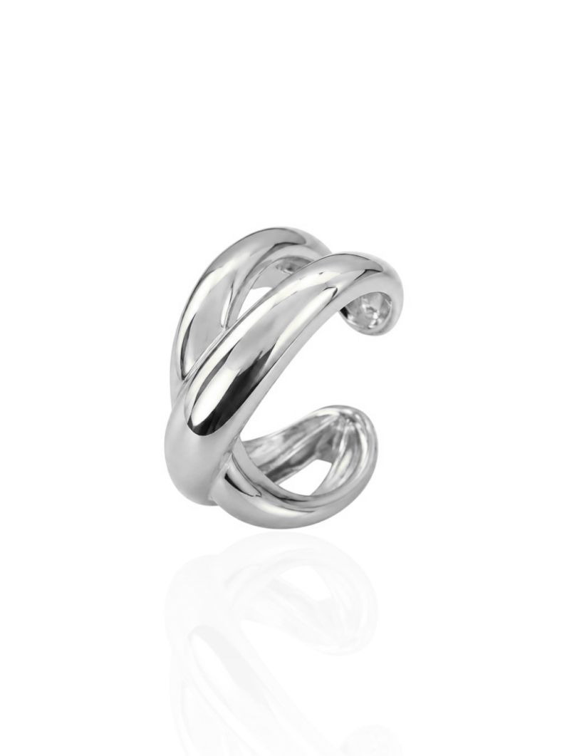 Piercing Folheado a Ouro 18k e Prata Design X