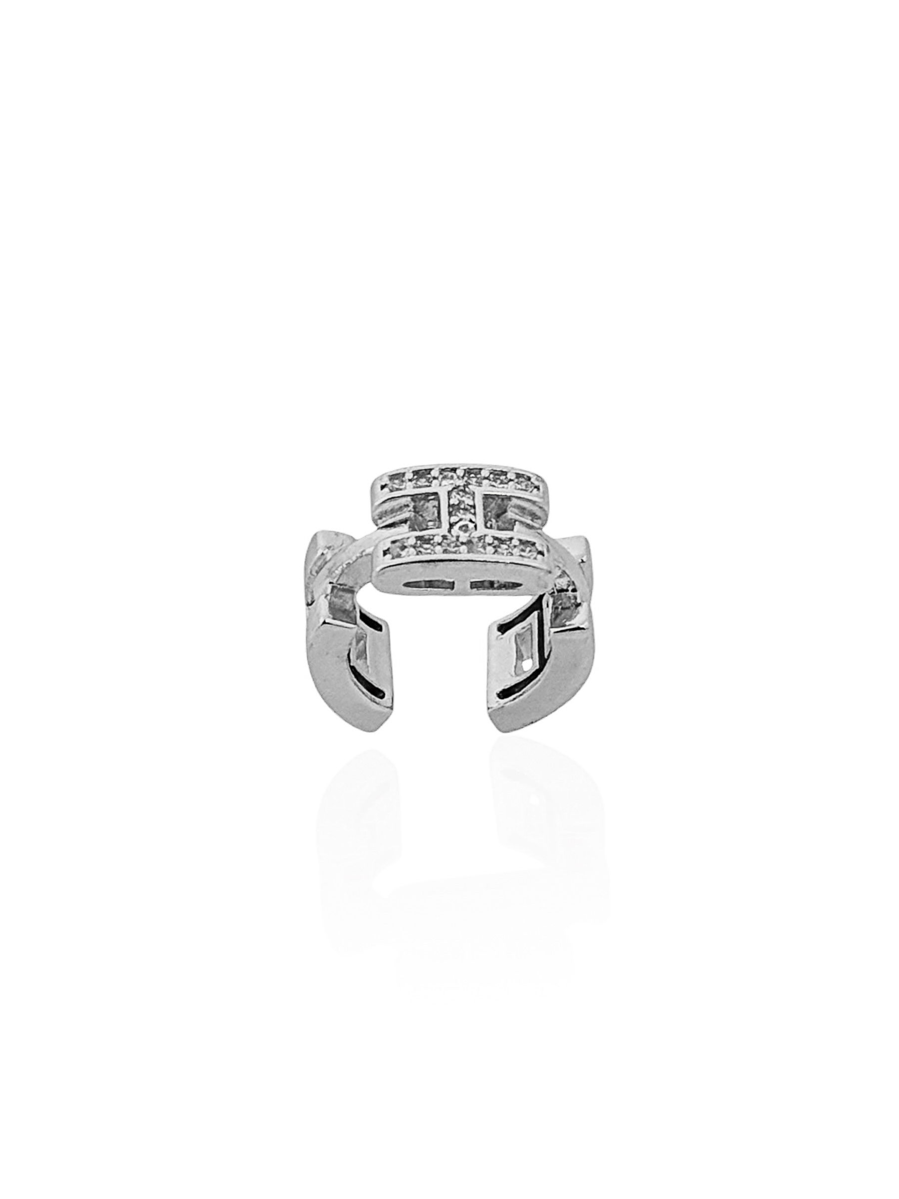 Piercing Folheado a Ouro 18k e Prata Grandes Marcas Cravejadas