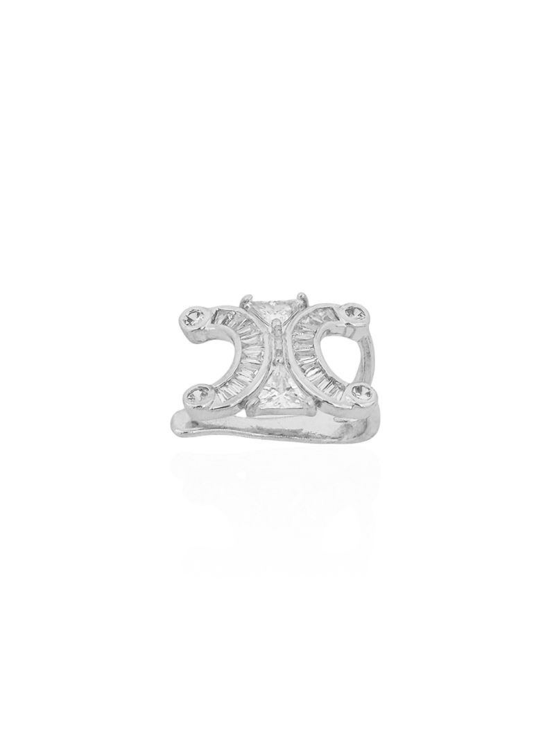 Piercing Folheado a Ouro 18k e Prata Inspiração Grandes Marcas com Navetes