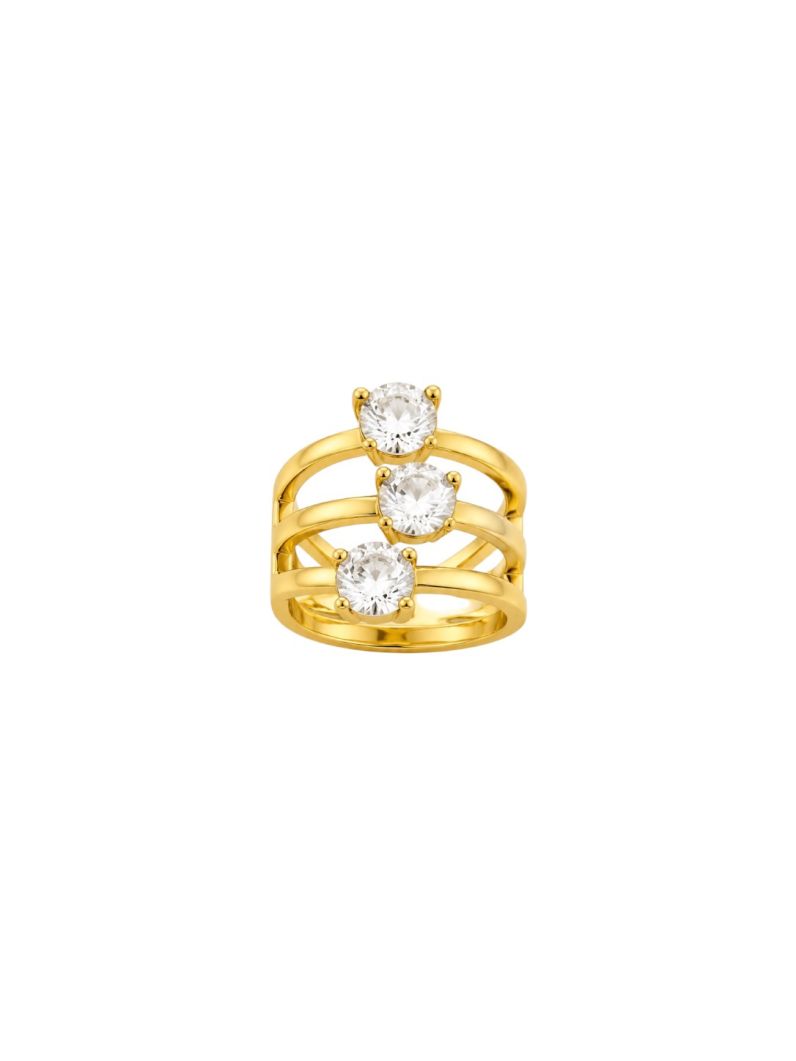 Piercing Folheado a Ouro 18k e Prata Pontos de Luz