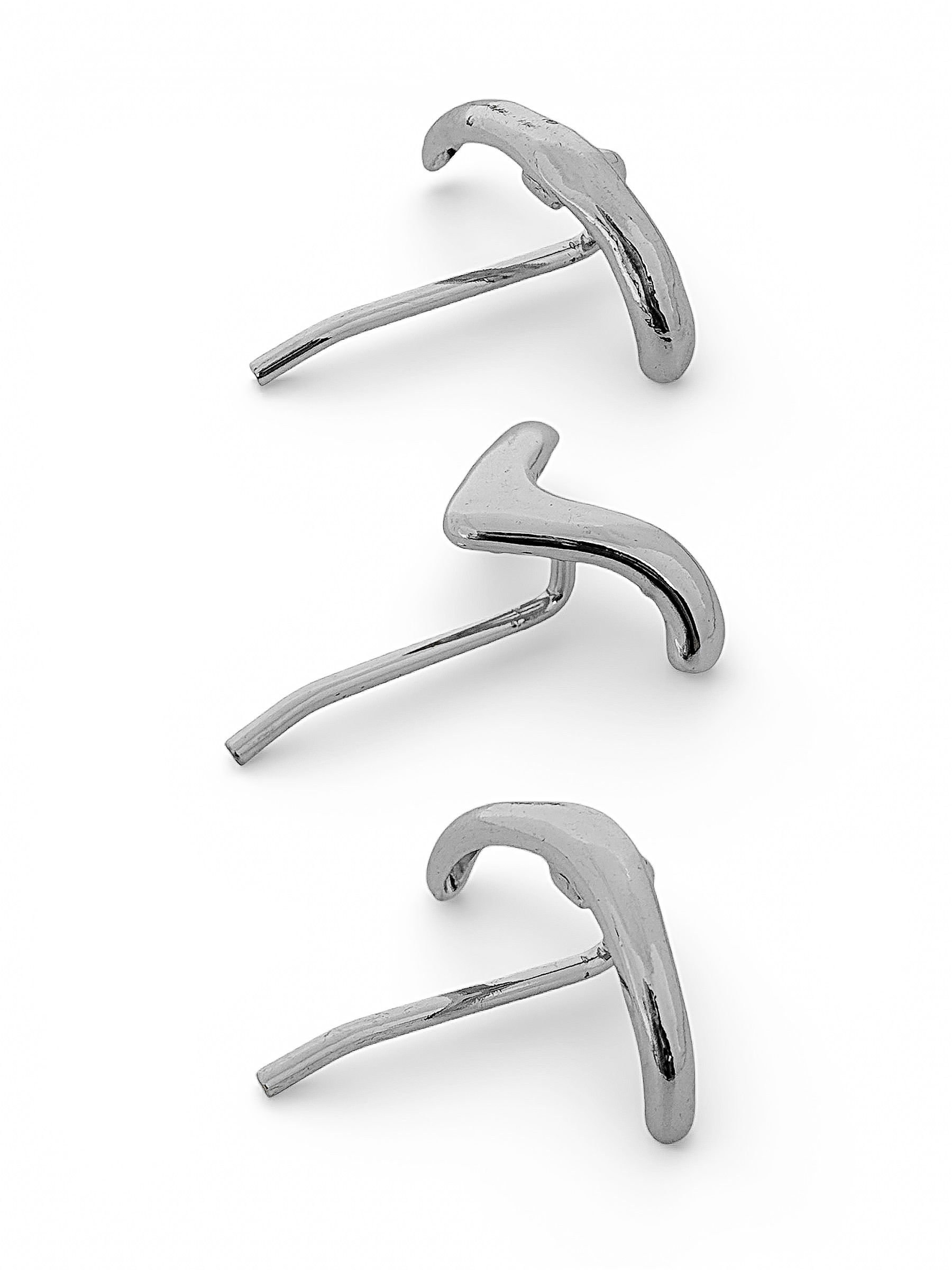 Presilha Folheada a Ouro 18K e Prata Design Organica