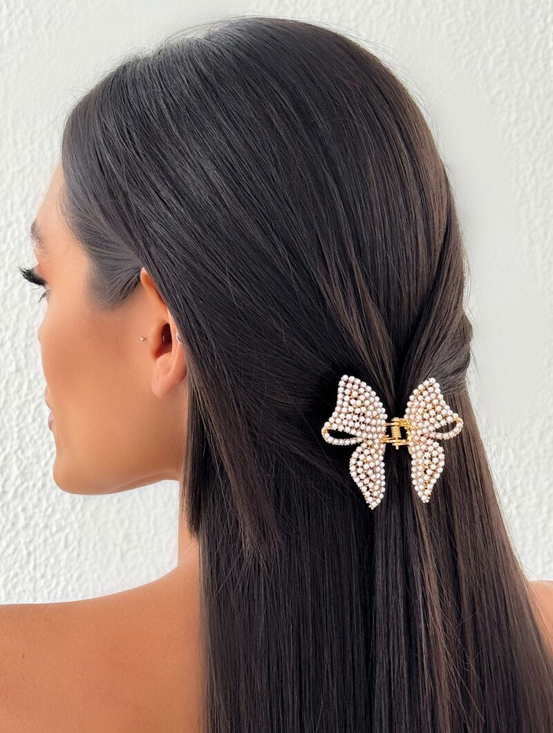 Presilha Folheada a Ouro 18k e Prata Laço Luxo