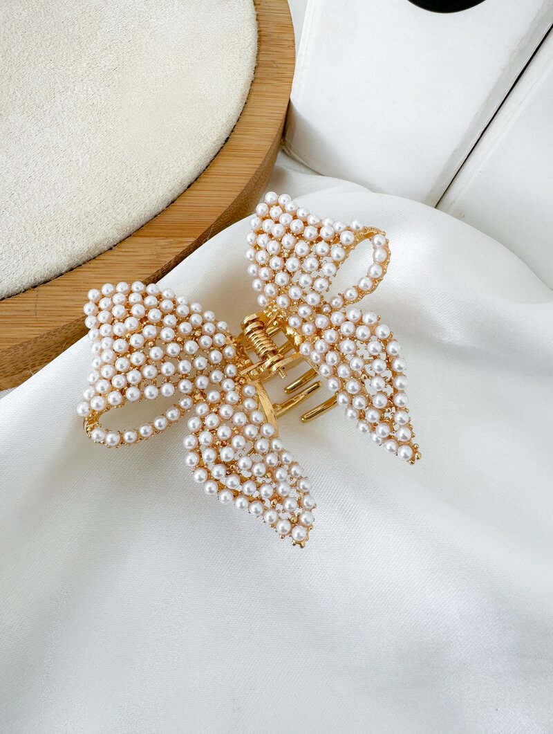 Presilha Folheada a Ouro 18k e Prata Laço Luxo