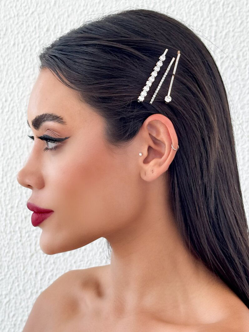 Presilha Folheado a Ouro 18k e Prata Todo Trabalhado na Zircônia Cravejado