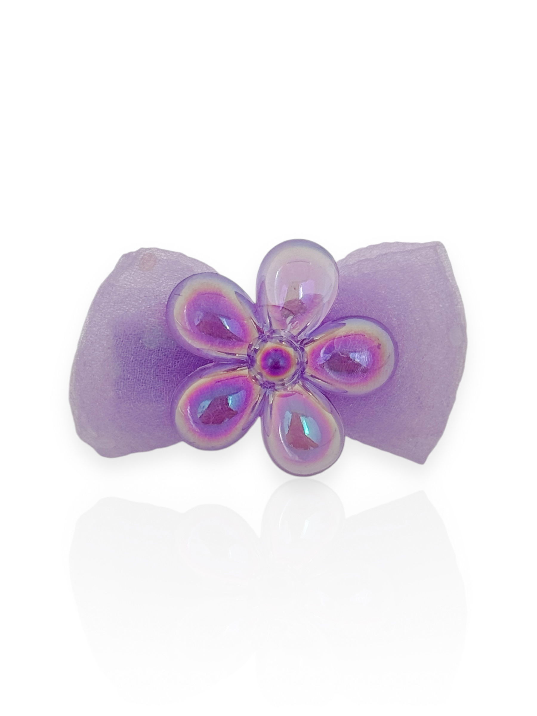 Presilha Infantil Com Flores Acrílico
