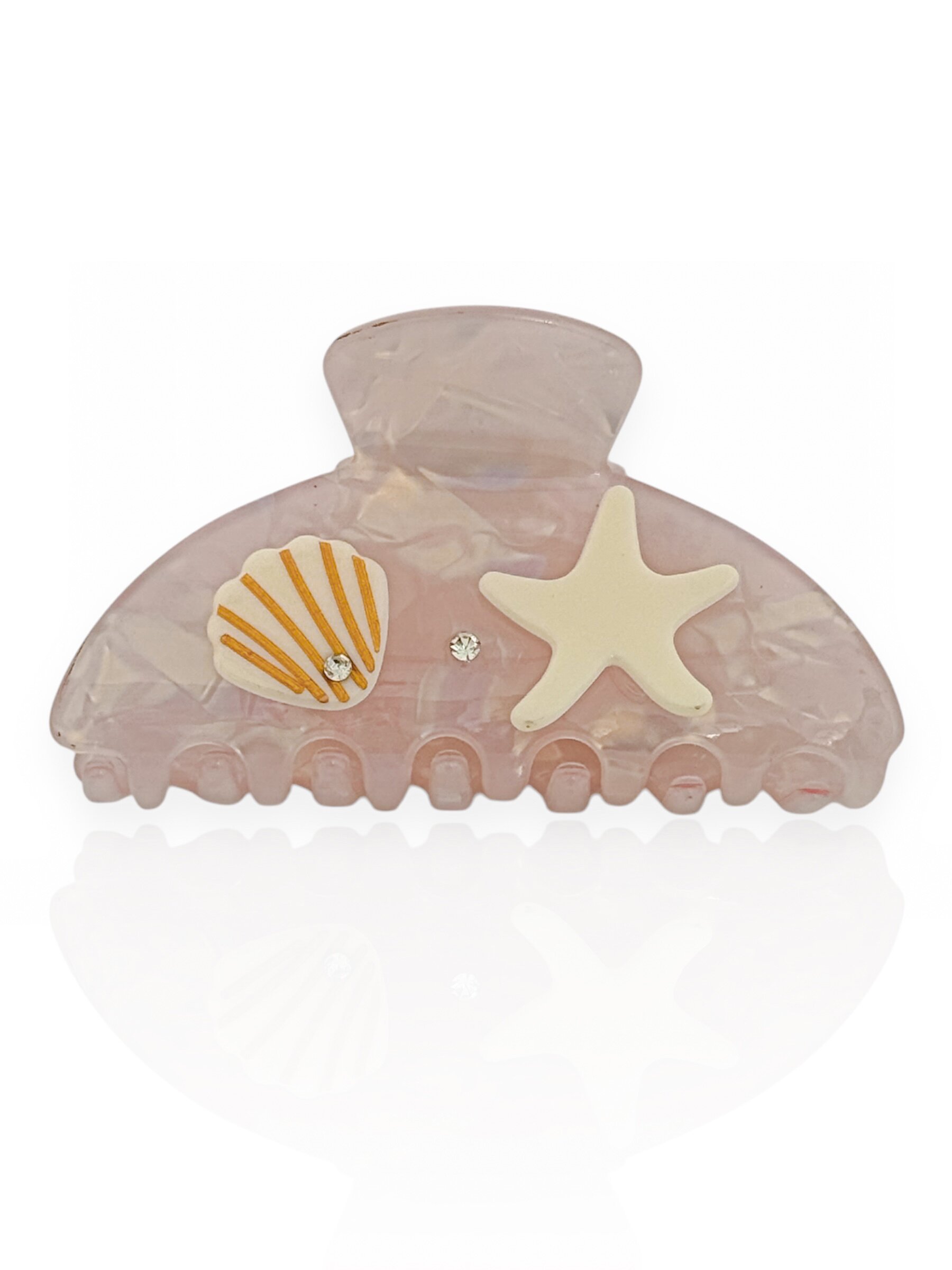 Presilha Resinado Com Estrela do Mar e Concha