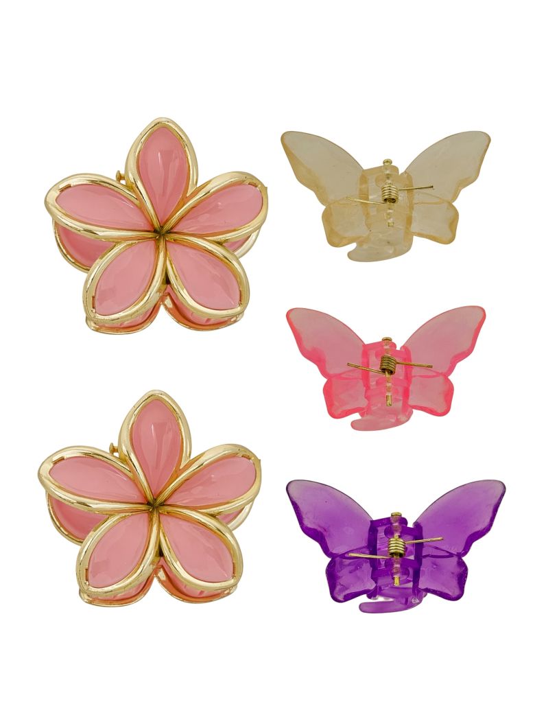 Presilhas Design Flor e Borboleta