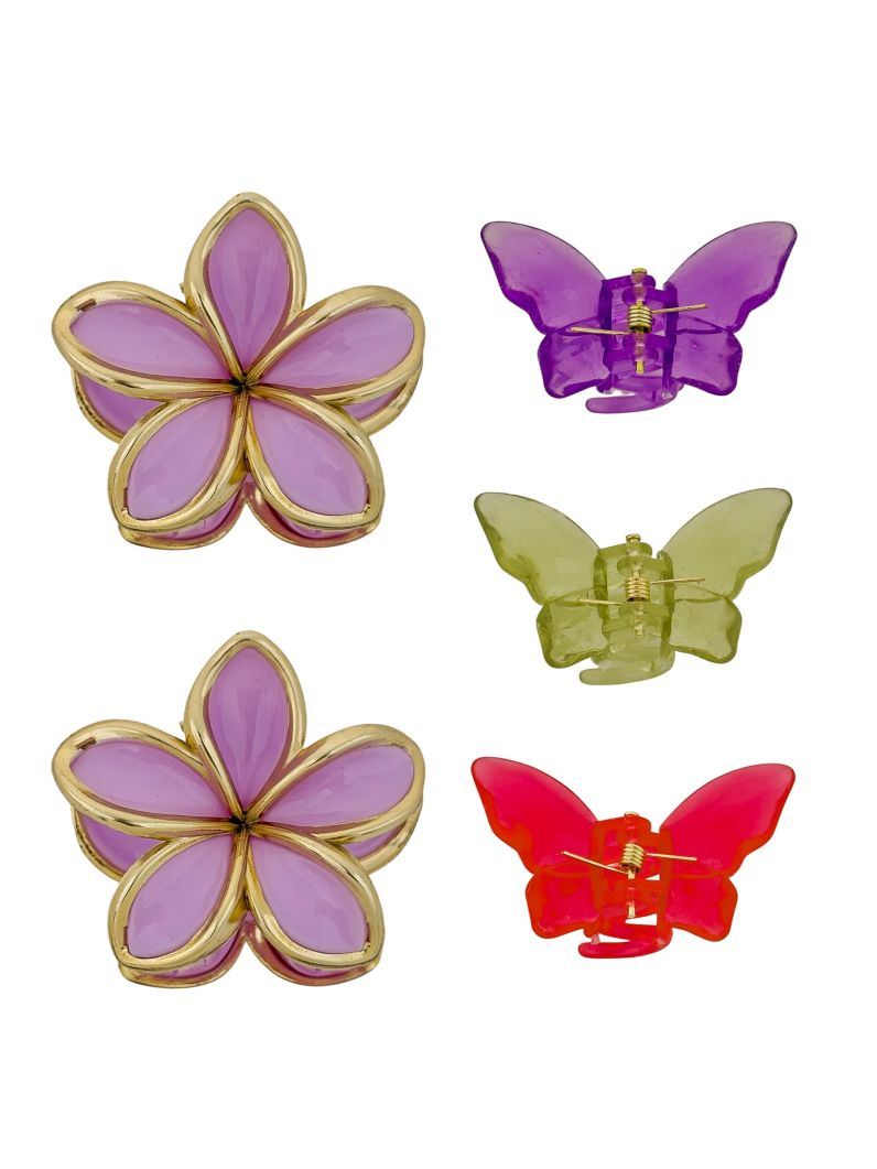 Presilhas Design Flor e Borboleta