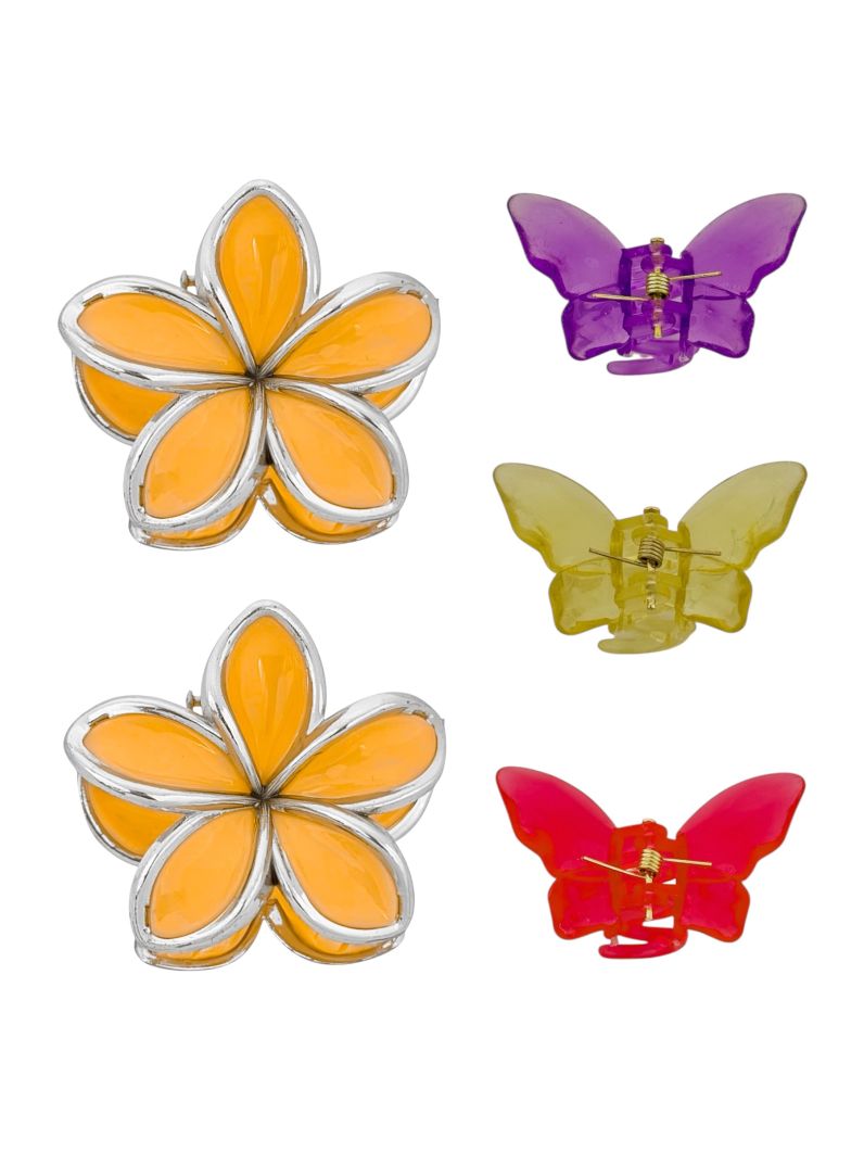 Presilhas Design Flor e Borboleta
