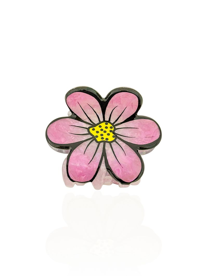 Presilhas Resina Flor Detalhada