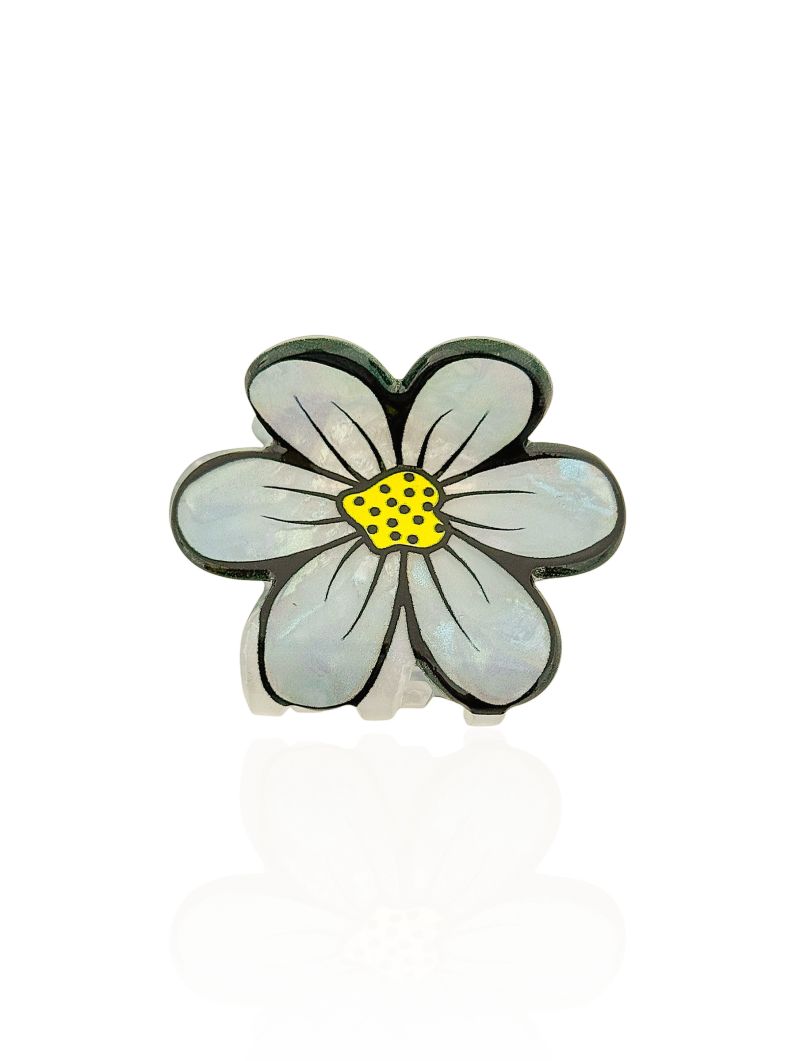 Presilhas Resina Flor Detalhada