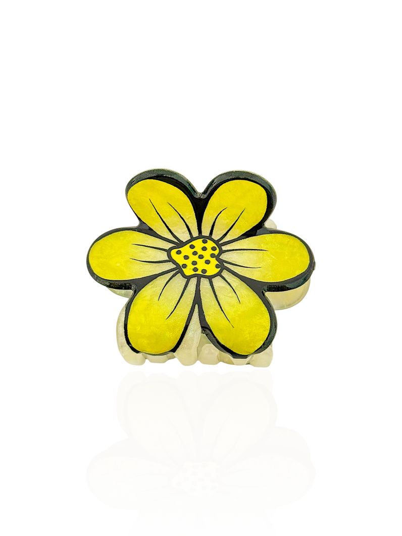 Presilhas Resina Flor Detalhada