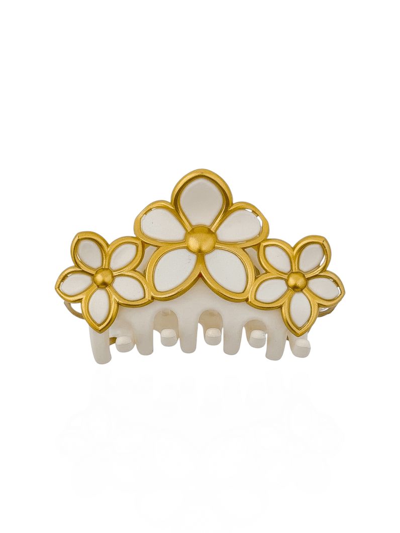 Presilhas Resina Flores Lisas