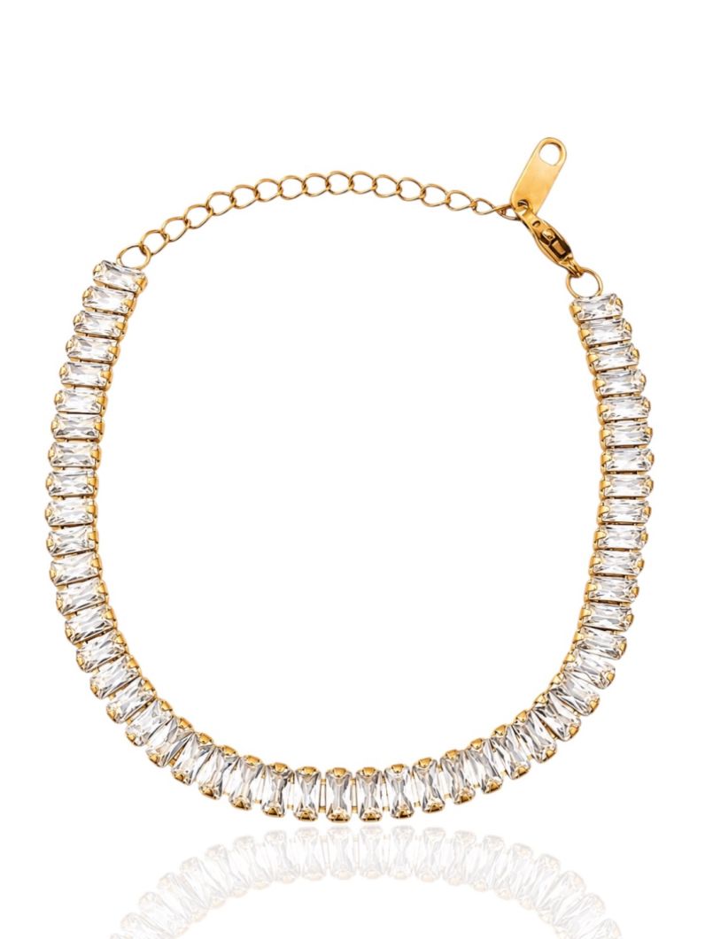 Pulseira Aço inoxidável Folheada a Ouro 18k Navetes
