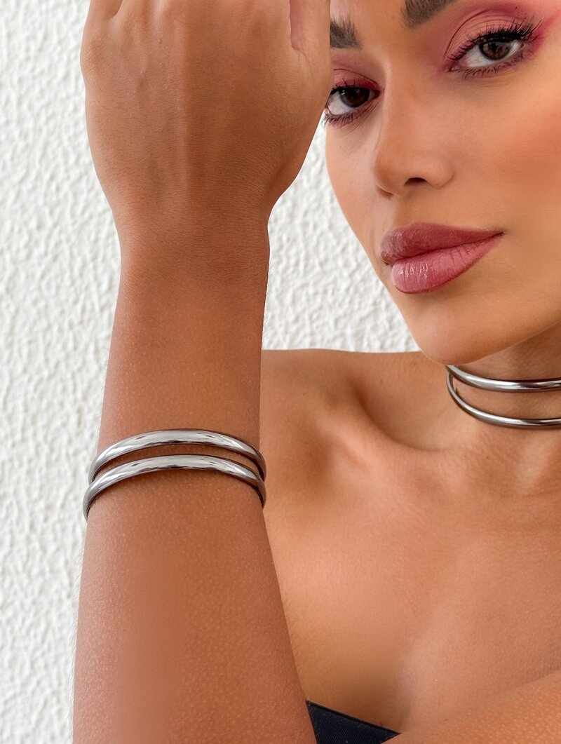 Pulseira Courinho Dois Fios Lisos