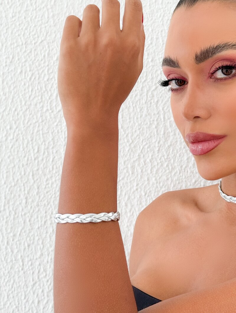 Pulseira Courinho Trançado