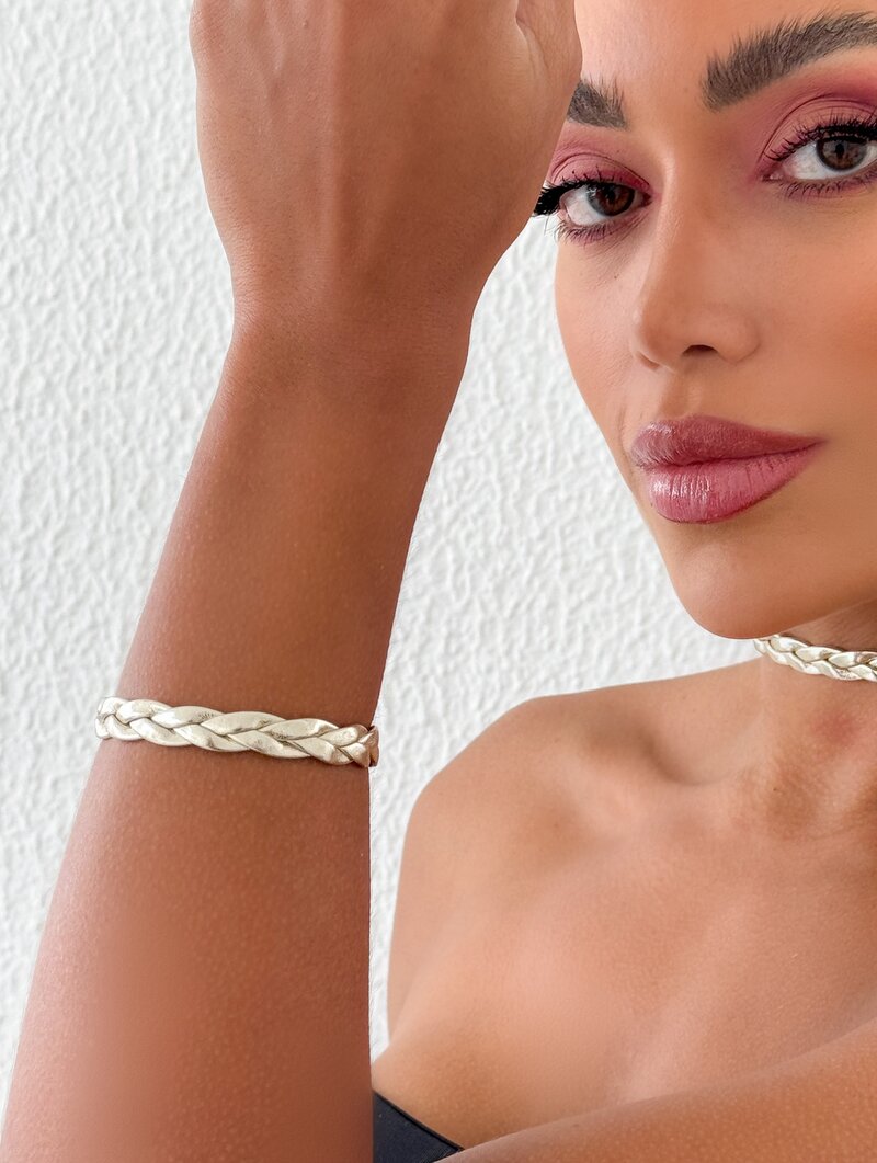 Pulseira Courinho Trançado