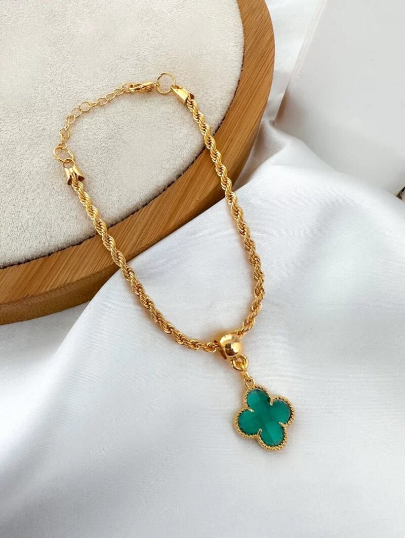 pulseira folheada a ouro 18k cordão baiano pingente inspiração joalheria