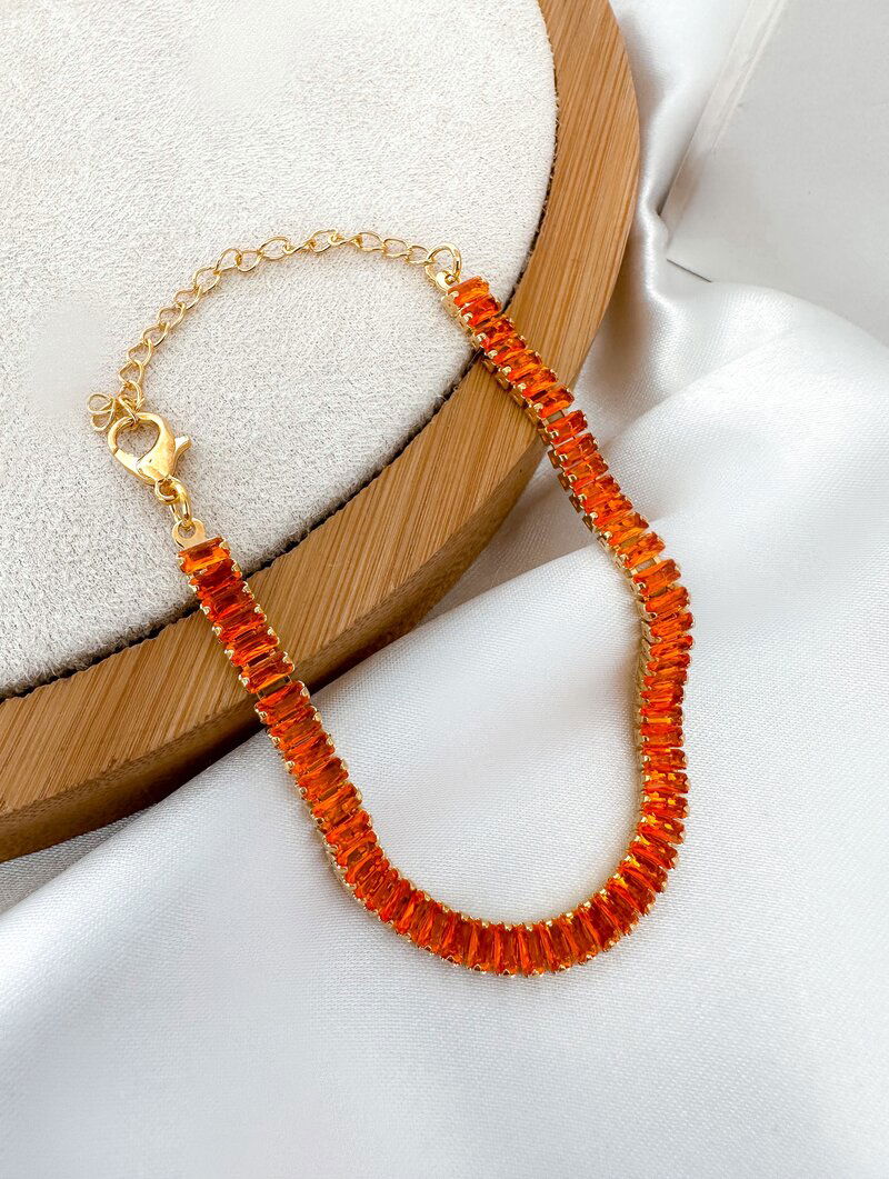 Pulseira Folheada a Ouro 18k Corrente de Navetes