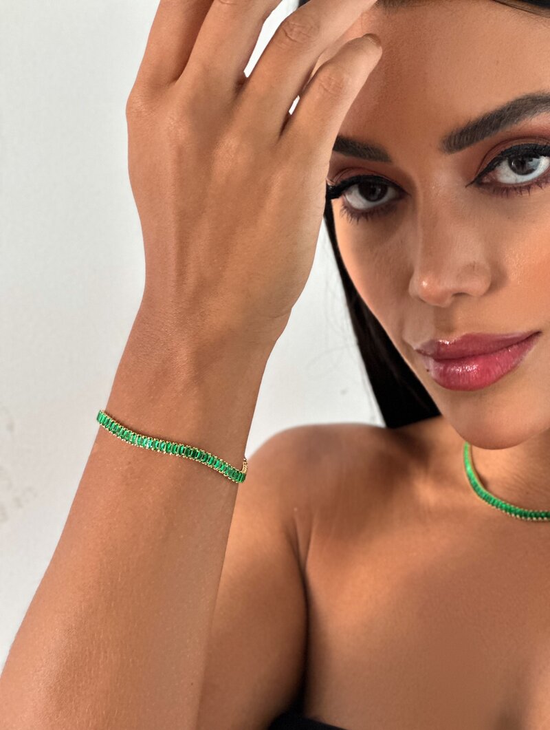 Pulseira Folheada a Ouro 18k Corrente de Navetes