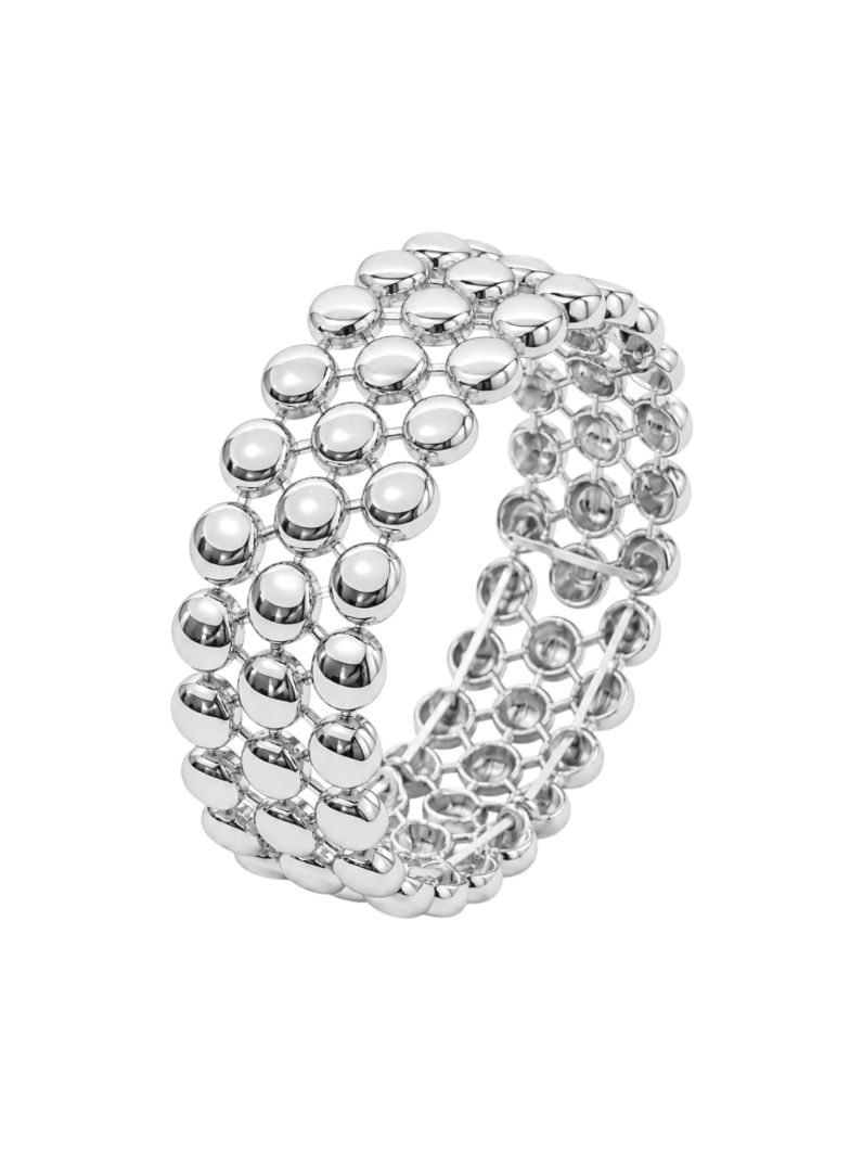Pulseira Folheada a Ouro 18k e Prata Círculos Lisos
