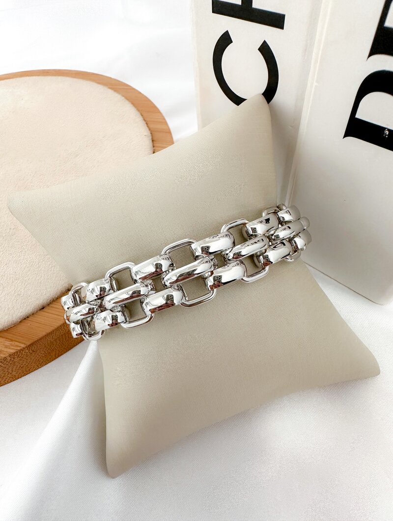 pulseira folheada a ouro 18k e prata Cloe