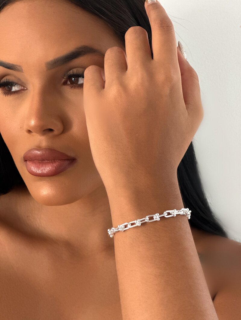 Pulseira Folheada a Ouro 18k e Prata Inspiração Alta Joalheira