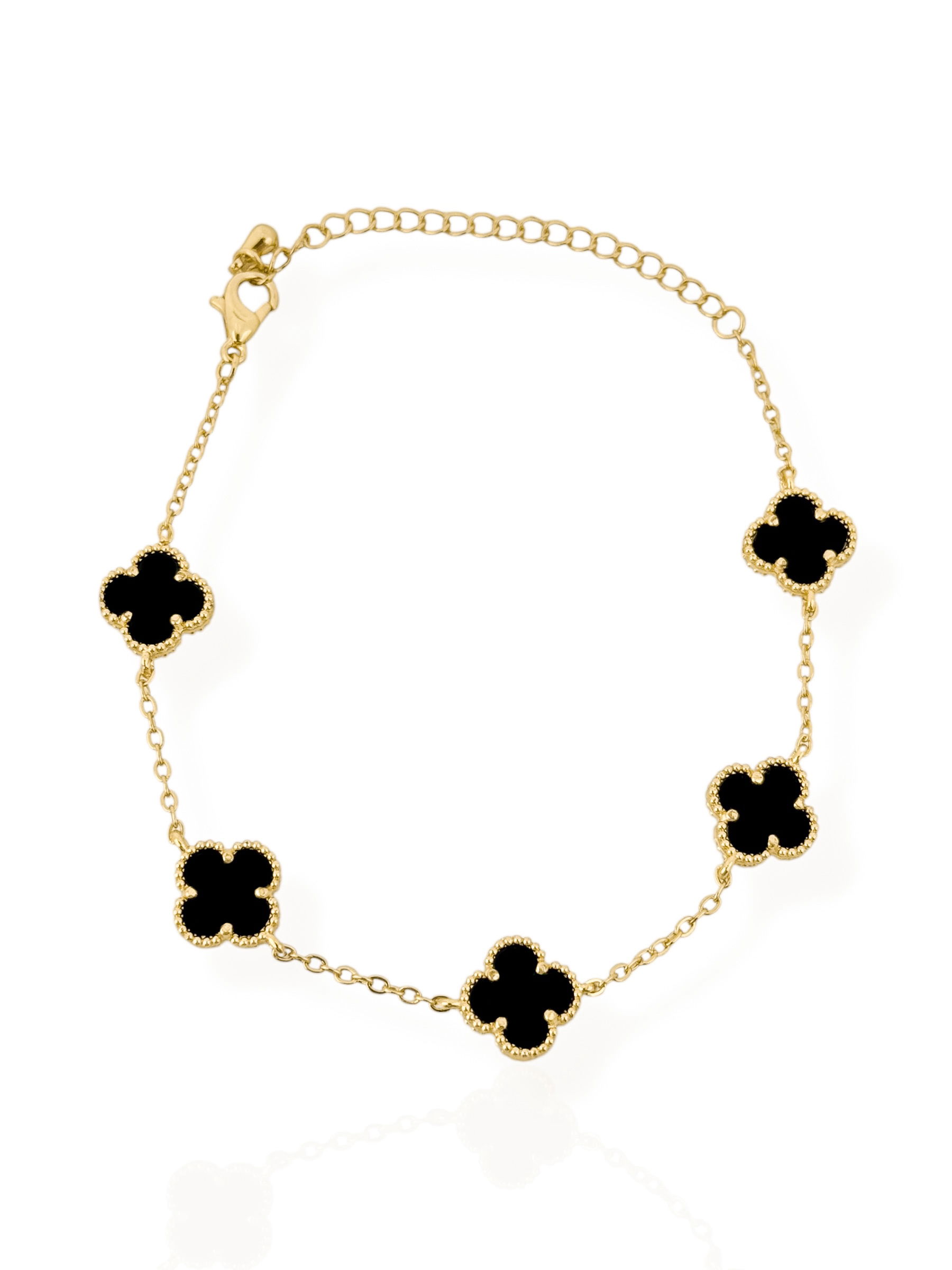 Pulseira Folheada a Ouro 18k e Prata Inspiração Vg. Resinada