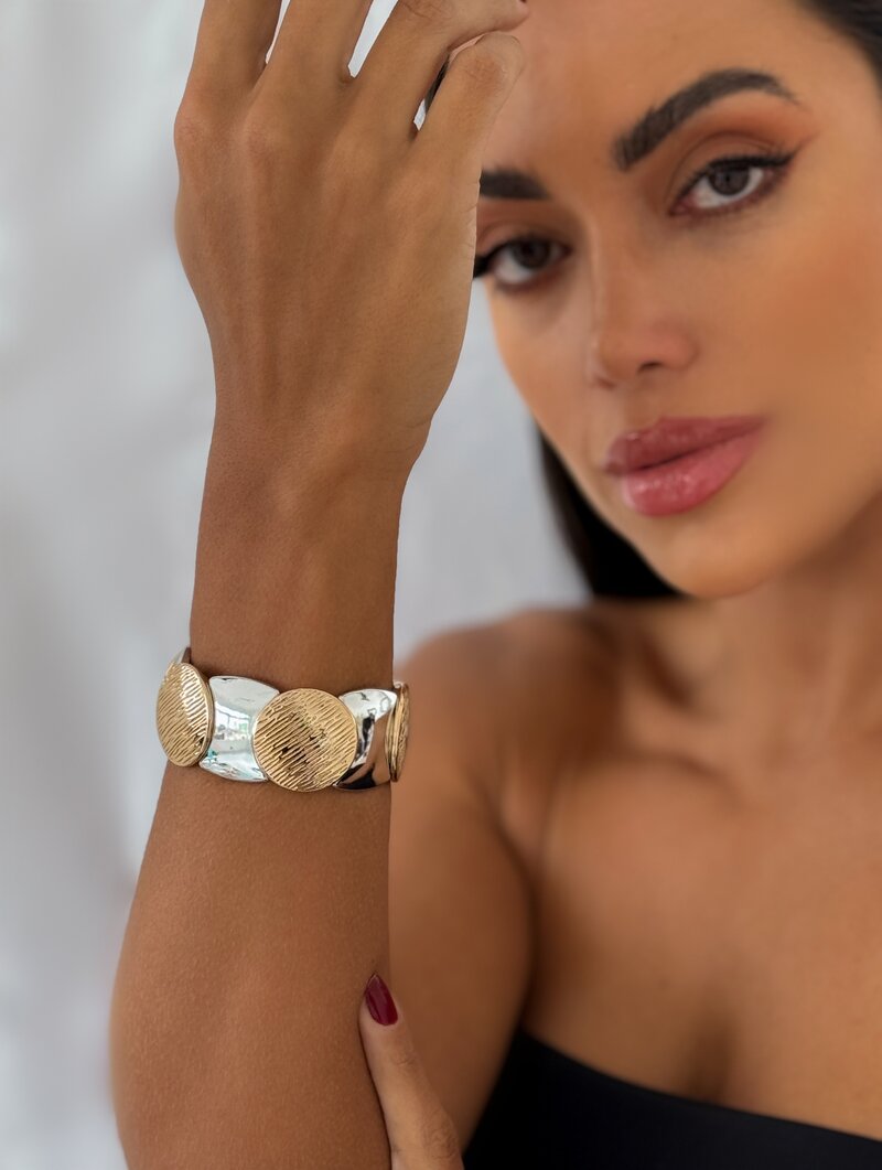 Pulseira Folheada a Ouro 18k e Prata Luanda