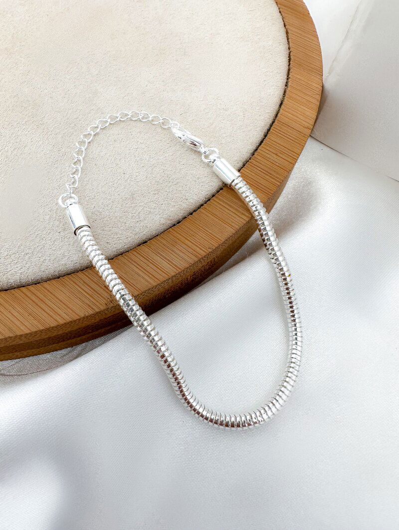 Pulseira Folheada a Ouro 18k e Prata Rabo de Tatu