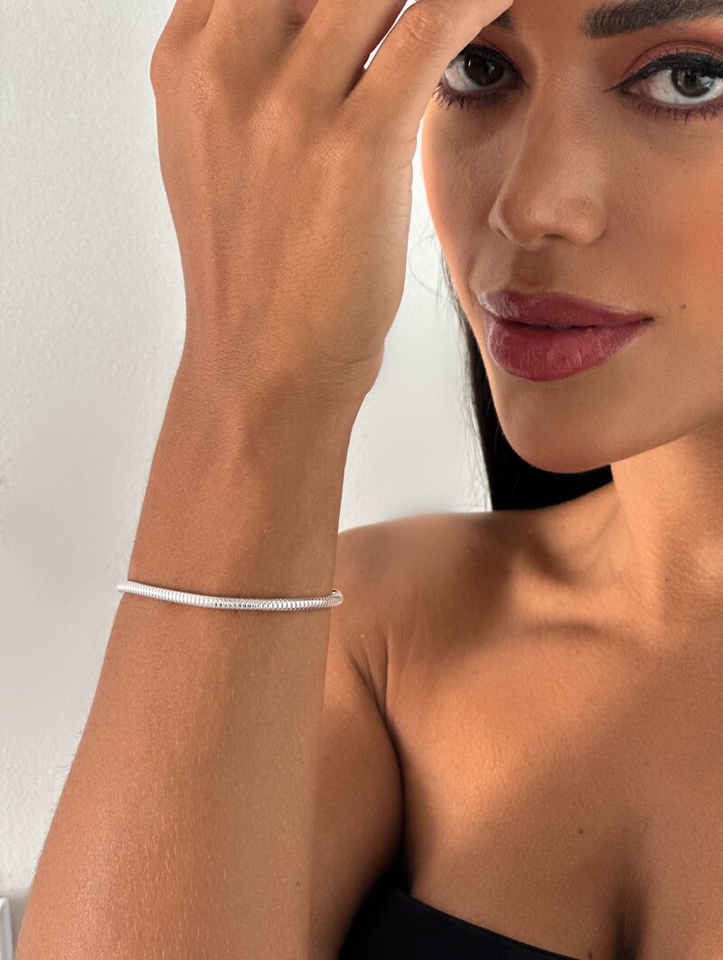 Pulseira Folheada a Ouro 18k e Prata Rabo de Tatu