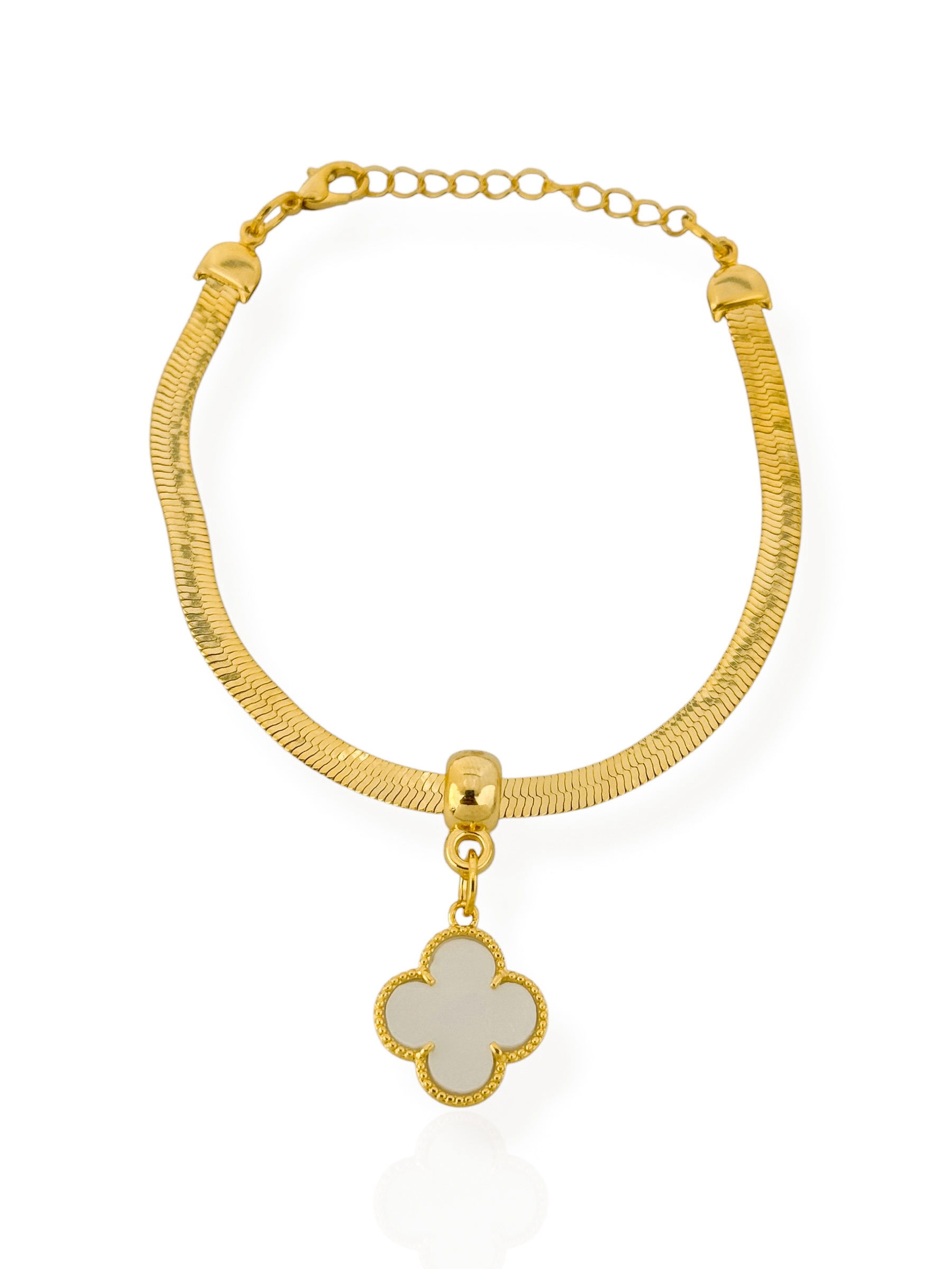 Pulseira Folheada a Ouro 18k Fita Laminada Com Inspiração Vg