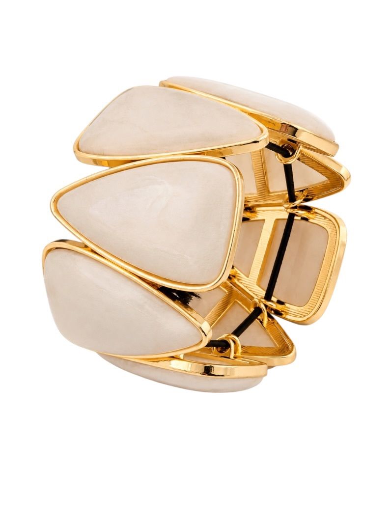 Pulseira Folheada a Ouro 18K Formas Resinadas