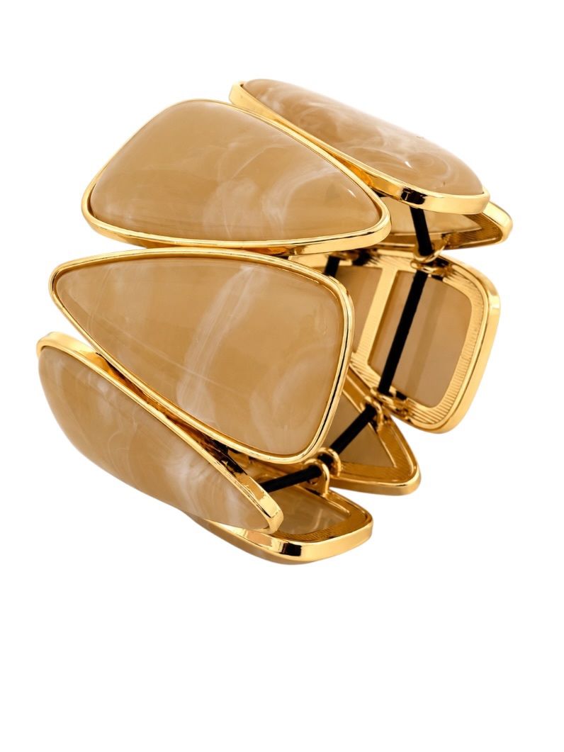 Pulseira Folheada a Ouro 18K Formas Resinadas